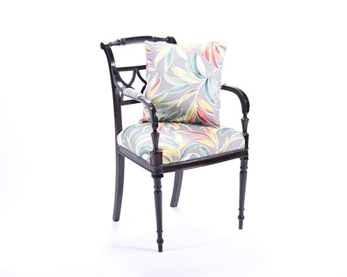 Lot 526 - A 19th century Regency style armchair, with...