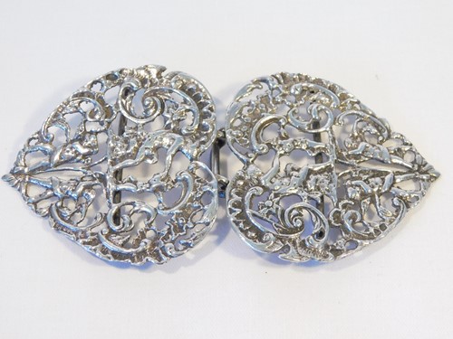 Lot 444 - A late Victorian nurses cast silver belt...