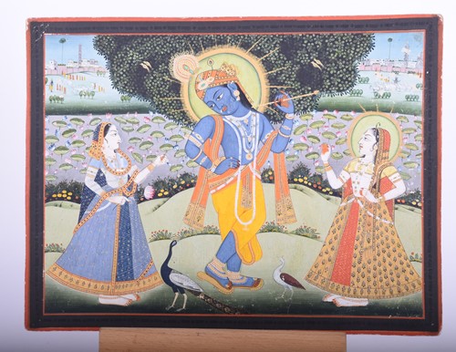 Lot 338 - Indian School, 19th century, Krishna as...