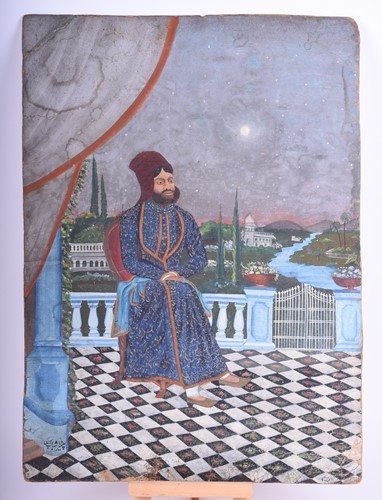 Lot 339 - Indian School, 19th century, Persian Shah...
