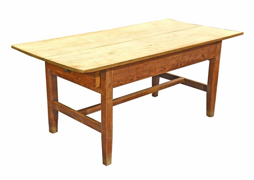 Lot 93A - A 19th century pine single drawer kitchen...