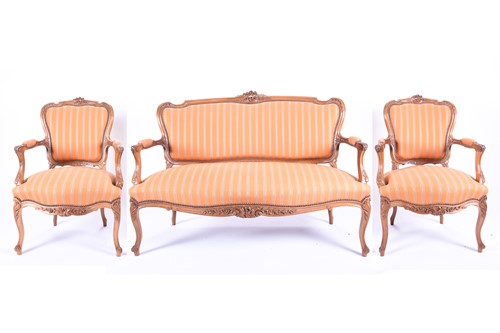 Lot 117 - A contemporary Continental fruitwood three...