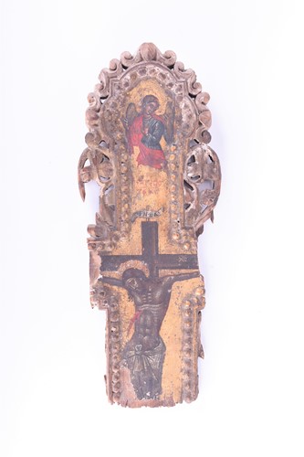 Lot 471 - A circa 16th century fragment of a wooden...