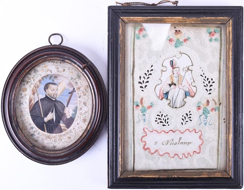 Lot 425 - A early 19th century Continental pin-prick and...