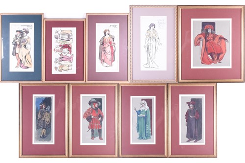 Lot 67 - A group of nine costume designs for 'La...