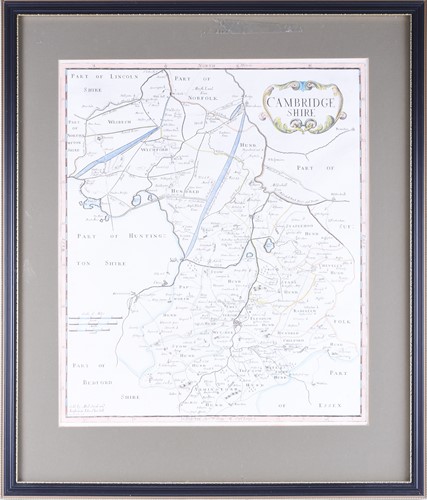 Lot 63 - After Robert Morden (1650-1703), a hand...