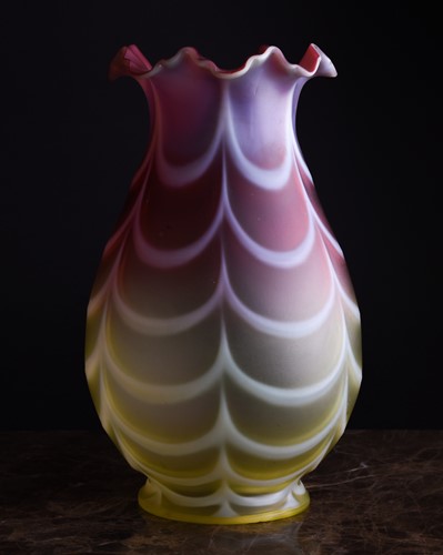 Lot 458 - Attributed to Thomas Webb, a large vaseline...