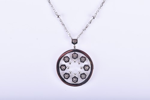 Lot 801 - Boodles. An 18ct white gold and diamond...