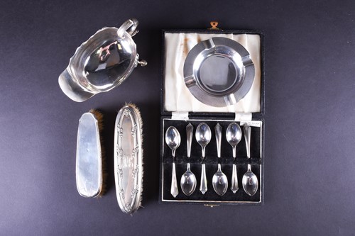 Lot 596 - A late Victorian silver sauce boat, Nathan &...