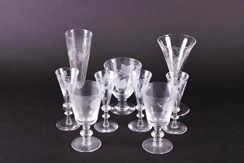Lot 447 - A collection of drinking vessels, some in the...