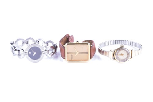 Lot 400 - A group of three wristwatch, comprising a...