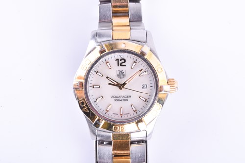 Lot 539 - A Tag Heuer Aquaracer ladies wristwatch, the...
