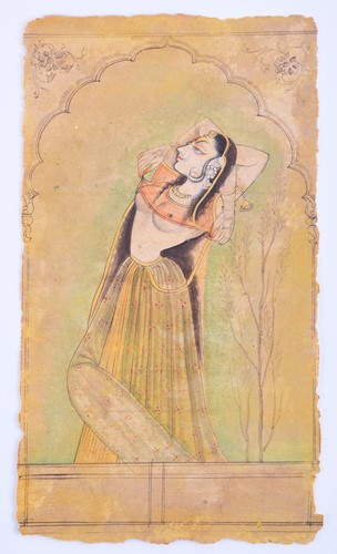Lot 325 - Indian Kishangarh school, 18th century, a lady...