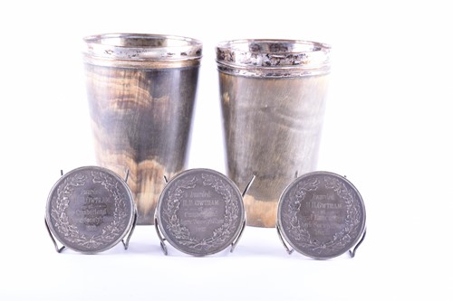 Lot 482 - A group of three Geo V agricultural society...