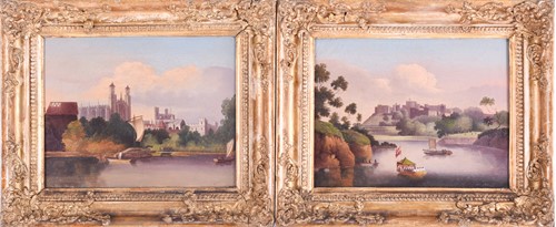 Lot 72 - 19th century English School Two gilt framed...