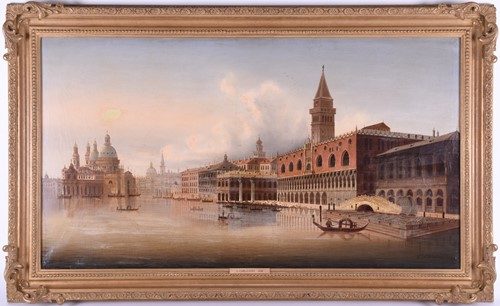 Lot 3 - L. Zubezlicky (19th century) A Venetian scene...