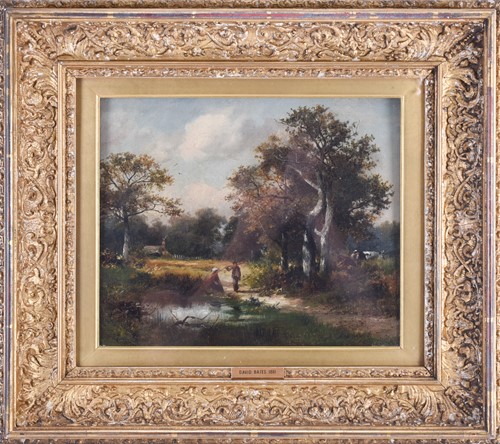 Lot 38 - David Bates (1840-1921) British The Edge of...