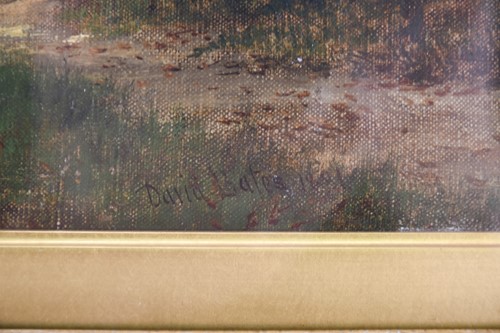Lot 38 - David Bates (1840-1921) British The Edge of...