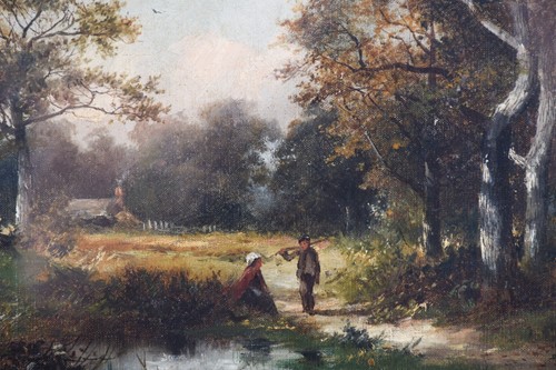 Lot 38 - David Bates (1840-1921) British The Edge of...