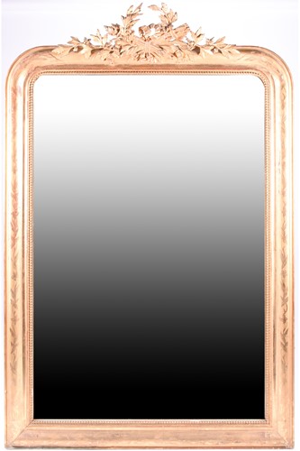 Lot 189 - A 19th century giltwood framed mirror, with...
