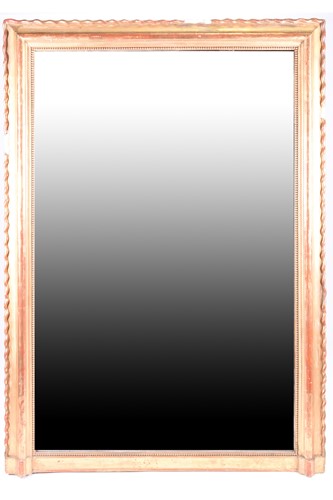 Lot 102 - A 19th century large gilt framed mirror of...