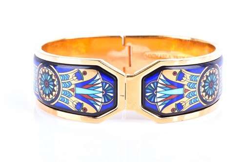 Lot 860 - Michaela Frey, Wien. A Viennese enamel bangle...