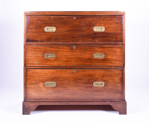 Lot 135 - An early 20th century mahogany and brass...