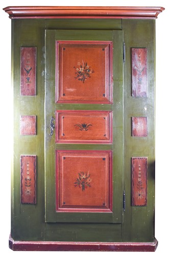 Lot 85 - A 20th century pine French style armoire, with...