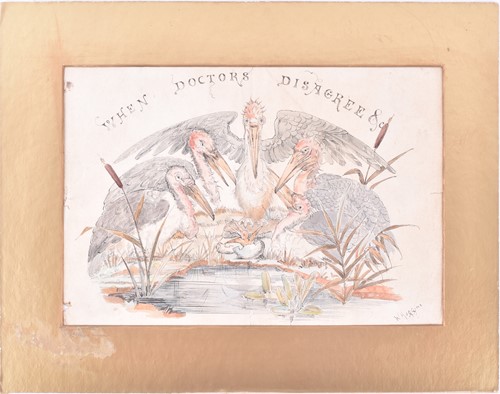 Lot 43 - William Huggins (1820-1884) 'When Doctors...