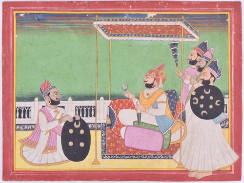 Lot 234 - Indian School, 19th century, a maharaja...
