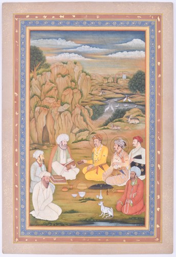 Lot 195 - Indian School, 20th century, a gathering of...