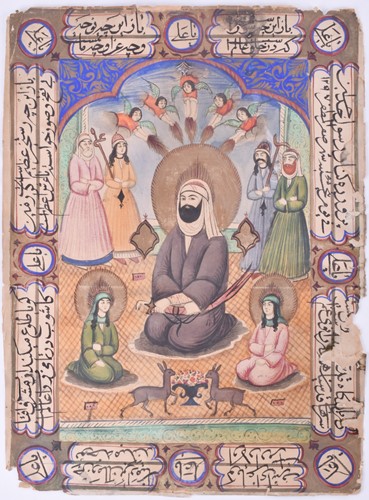 Lot 360 - Indian School,19th century, Imam Shamil with...