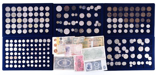 Lot 420 - Collections of assorted coins, to include...