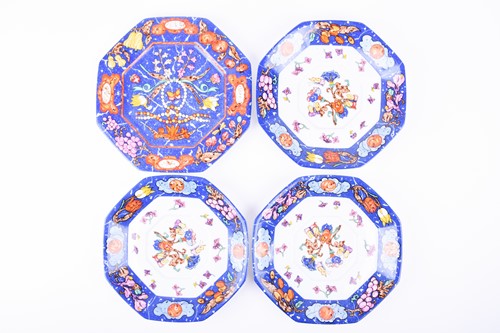 Lot 384 - A Hermes Porcelaine Limoges octagonal plate,...