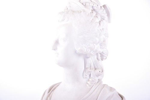 Lot 230 - A Sevres biscuit porcelain bust of Marie...