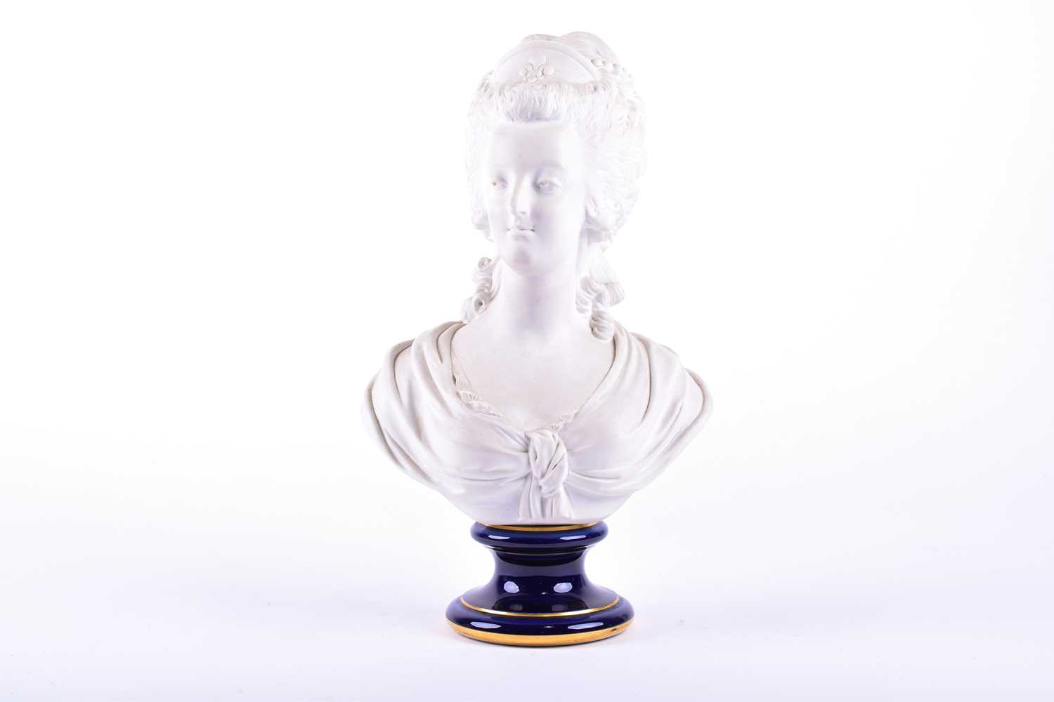 Lot 230 - A Sevres biscuit porcelain bust of Marie...