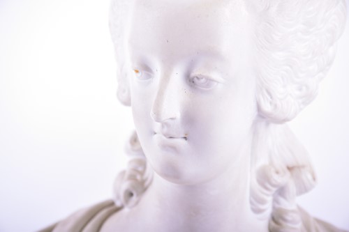 Lot 230 - A Sevres biscuit porcelain bust of Marie...