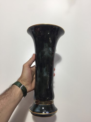Lot 238 - A late 19th century Sevres porcelain tall vase...