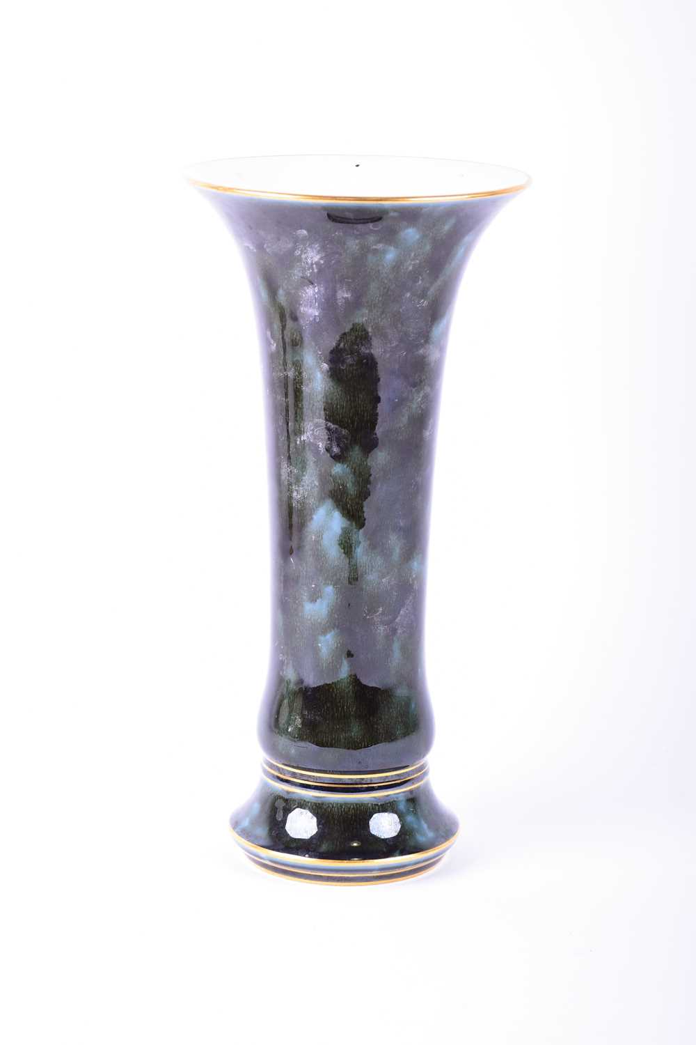 Lot 238 - A late 19th century Sevres porcelain tall vase...