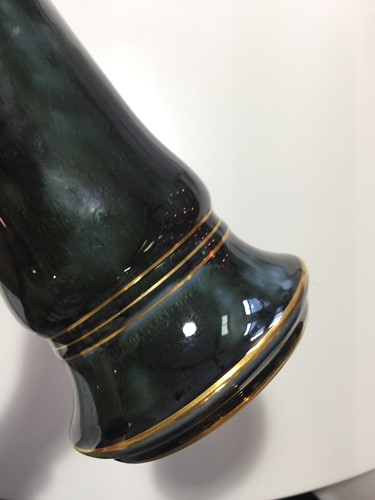 Lot 238 - A late 19th century Sevres porcelain tall vase...