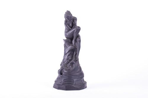 Lot 219 - A 19th century Wedgwood black basalt figure of...