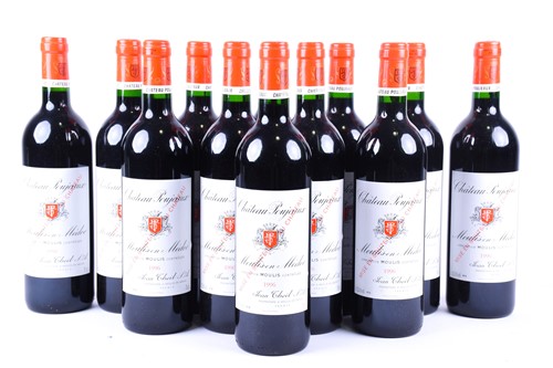 Lot 362 - Chateau Poujeaux 1996 Moulis-Medoc: twelve...