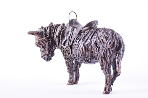 Lot 272 - A 20th-century cast bronze figure of a donkey,...
