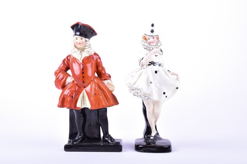 Lot 246 - Two early Royal Doulton figures, Pierette and...