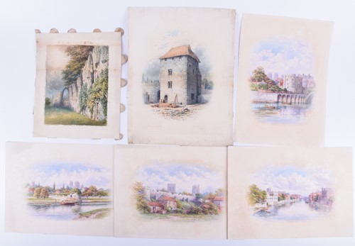 Lot 19 - George Fall (British, 1848 - 1925), six views...