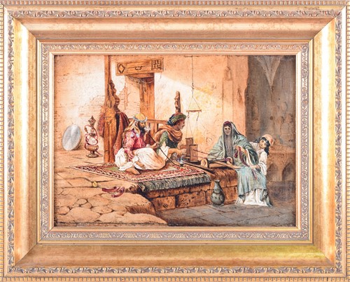 Lot 37 - 19th Century Orientalist school, 'An Arabian...