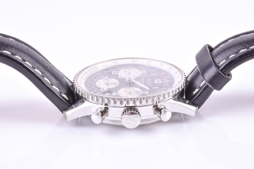 Lot 395 - A Breitling Navitimer stainless steel...