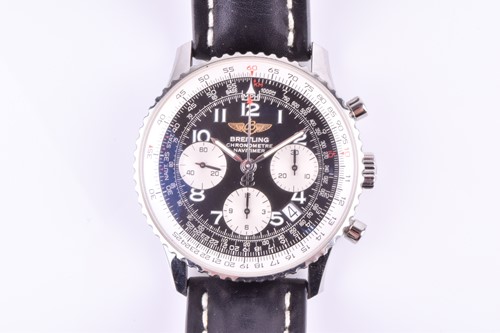 Lot 395 - A Breitling Navitimer stainless steel...