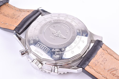 Lot 395 - A Breitling Navitimer stainless steel...