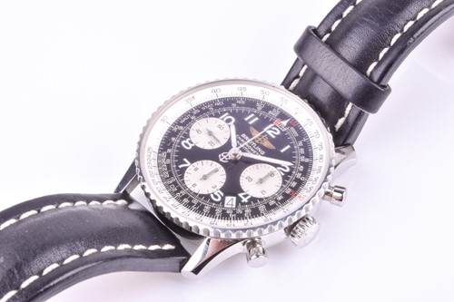 Lot 395 - A Breitling Navitimer stainless steel...